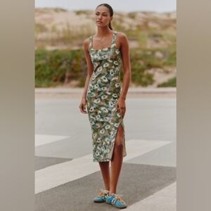 Daily Practice Square-Neck Midi Dress